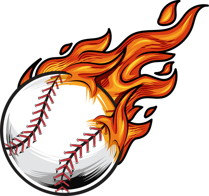 Baseball on Fire